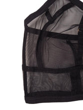 Load image into Gallery viewer, ISOSCELES Mafalda Panelled Bralette Sheer Stretch Ladies Black UK10 RRP270 NEW
