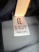 Load image into Gallery viewer, ISOSCELES Mafalda Panelled Bralette Sheer Stretch Ladies Black UK10 RRP270 NEW
