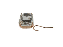 Load image into Gallery viewer, KENNETH JAY LANE Gold Crystal Rectangle Fishhook Earrings Ladies OS RRP65 NEW
