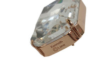 Load image into Gallery viewer, KENNETH JAY LANE Gold Crystal Rectangle Fishhook Earrings Ladies OS RRP65 NEW

