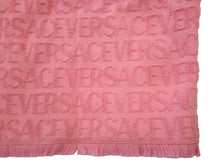 Load image into Gallery viewer, VERSACE Pink Dua Lipa Logo Jacquard Safety Pin Crop Top IT38 UK6 RRP890 NEW
