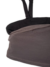 Load image into Gallery viewer, CALVIN KLEIN X HERON PRESTON Unlined Bandeau Bra Black &amp; Grey Ladies S RRP40 NEW
