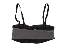 Load image into Gallery viewer, CALVIN KLEIN X HERON PRESTON Unlined Bandeau Bra Black &amp; Grey Ladies S RRP40 NEW
