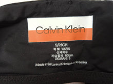 Load image into Gallery viewer, CALVIN KLEIN X HERON PRESTON Unlined Bandeau Bra Black &amp; Grey Ladies S RRP40 NEW
