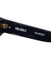 Load image into Gallery viewer, THE ATTICO x LINDA FARROW Vanessa Sunglasses Cat Eye Black 56-16-140 NEW RRP190
