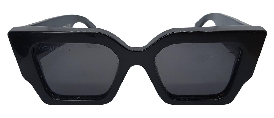 OFF WHITE Catalina Sunglasses Men's Arrow Logo Grey Lens Black 55-20-145 RRP235