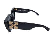 Load image into Gallery viewer, OFF WHITE Catalina Sunglasses Men&#39;s Arrow Logo Grey Lens Black 55-20-145 RRP235
