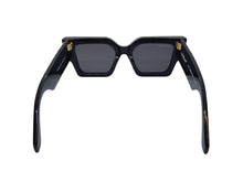Load image into Gallery viewer, OFF WHITE Catalina Sunglasses Men&#39;s Arrow Logo Grey Lens Black 55-20-145 RRP235
