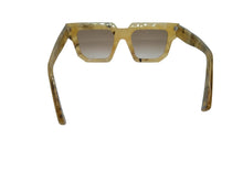 Load image into Gallery viewer, GIA x RHW x OPHY Rosie R03 Sunglasses Amber Marble Yellow 50-21-145 NEW RRP275
