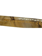 Load image into Gallery viewer, GIA x RHW x OPHY Rosie R03 Sunglasses Amber Marble Yellow 50-21-145 NEW RRP275

