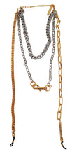 Load image into Gallery viewer, FRAME CHAIN Get Locky Sunglasses Chain Necklace Silver/Gold OS NEW RRP300
