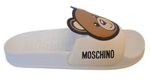 Load image into Gallery viewer, MOSCHINO KIDS Teddy Bear Sandals Slider Teen White Multi EU36 UK3.5 NEW RRP85
