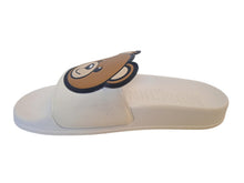 Load image into Gallery viewer, MOSCHINO KIDS Teddy Bear Sandals Slider Teen White Multi EU36 UK3.5 NEW RRP85

