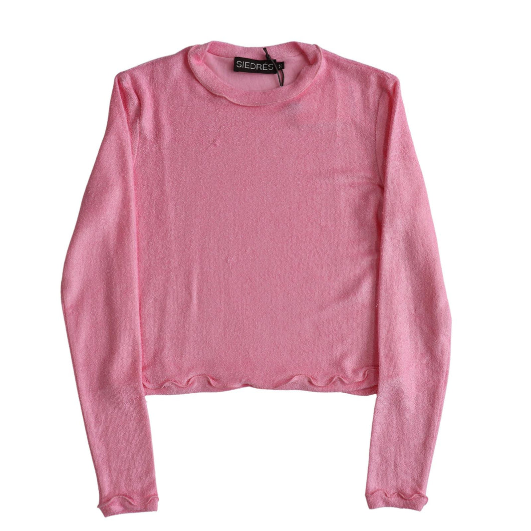 SIEDRES Ladies Nita T Shirt Top LS Pink Size:M NEW RRP: 145