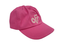 Load image into Gallery viewer, OFF-WHITE KIDS Girls Pink Logo-Print Rounded Baseball Cap Size 56cm RRP110 NEW

