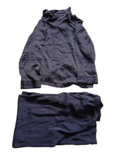 Load image into Gallery viewer, DEREK ROSE Bailey Pyjama Set Silk Long Sleeve Men&#39;s Navy Blue S/UK38 RRP560
