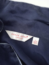 Load image into Gallery viewer, DEREK ROSE Bailey Pyjama Set Silk Long Sleeve Men&#39;s Navy Blue S/UK38 RRP560
