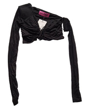 Load image into Gallery viewer, GAUGE81 Itea Top Asymmetric Cut Out One Shoulder Cropped Black S NEW RRP295
