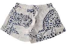 Load image into Gallery viewer, DESMOND &amp; DEMPSEY The Jag Pyjama Shorts Printed Cotton Cream/Navy XS NEW RRP170
