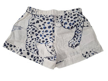 Load image into Gallery viewer, DESMOND &amp; DEMPSEY The Jag Pyjama Shorts Printed Cotton Cream/Navy XS NEW RRP170

