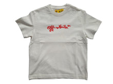 Load image into Gallery viewer, OFF-WHITE KIDS White Off Script Logo Print Short Sleeve T-Shirt 6 Yrs RRP95 NEW
