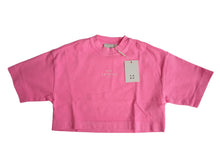 Load image into Gallery viewer, LES COYOTES DE PARIS Pink Annabel Logo Print Cropped T-Shirt 8 Yrs RRP50 NEW

