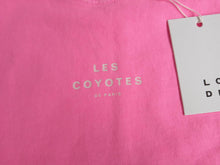 Load image into Gallery viewer, LES COYOTES DE PARIS Pink Annabel Logo Print Cropped T-Shirt 8 Yrs RRP50 NEW
