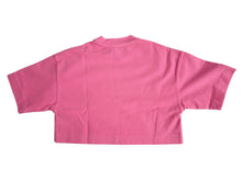 Load image into Gallery viewer, LES COYOTES DE PARIS Pink Annabel Logo Print Cropped T-Shirt 8 Yrs RRP50 NEW
