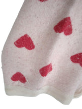 Load image into Gallery viewer, KONGES SLOJD Lapis Knit Pants Heart Print Cotton Wool Pink/Red 4 Years RRP35
