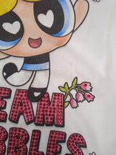 Load image into Gallery viewer, MONNALISA Team Bubbles T-Shirt Ruffle Cotton Jersey Ivory 5 Years NEW RRP70
