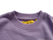Load image into Gallery viewer, OFF-WHITE KIDS Girls Purple Cotton Crew Neck Helvetica Jumper 6 Yrs RRP225 NEW
