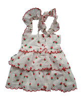 Load image into Gallery viewer, STELLA MCCARTNEY White Strawberry Print Dress &amp; Briefs Set 12 Mnths RRP70 NEW
