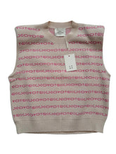Load image into Gallery viewer, LES COYOTES DE PARIS Beige Sleeveless Jacquard Korris Vest UK18 RRP115 NEW
