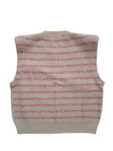 Load image into Gallery viewer, LES COYOTES DE PARIS Beige Sleeveless Jacquard Korris Vest UK18 RRP115 NEW
