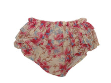 Load image into Gallery viewer, LOUISE MISHA Baby Girls Red Floral Print Simoune Bloomers Size 3 Mnths RRP30 NEW
