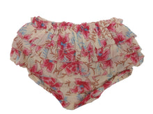 Load image into Gallery viewer, LOUISE MISHA Baby Girls Red Floral Print Simoune Bloomers Size 3 Mnths RRP30 NEW

