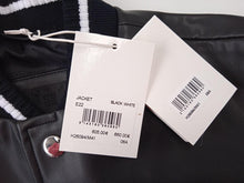 Load image into Gallery viewer, GIVENCHY KIDS Varsity Bomber Jacket Faux Leather Black/White 6 Years NEW RRP595
