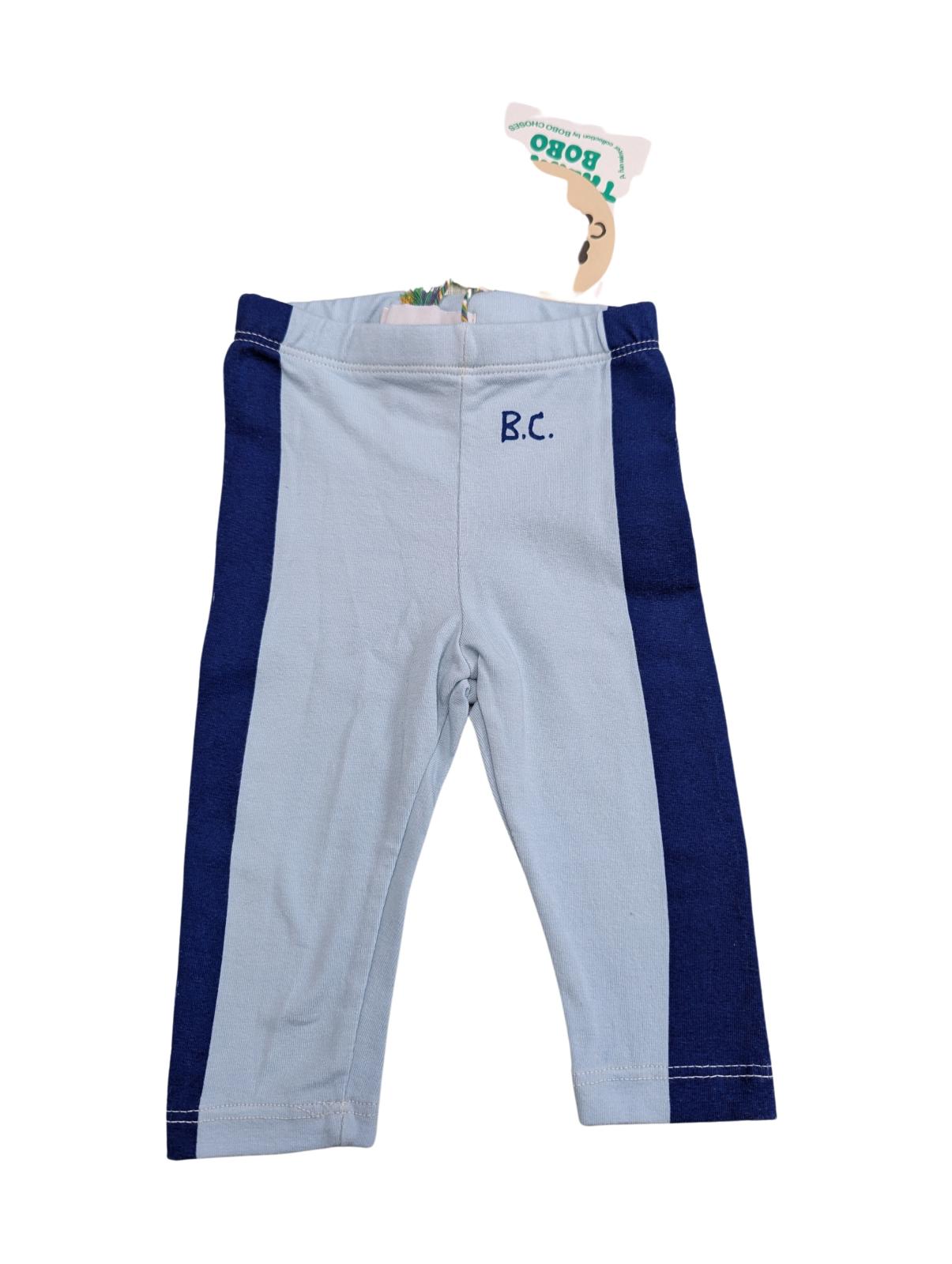 BOBO CHOSES Kidswear Bottom Blue Strip Legging Organic Cotton Month NEW RRP 20
