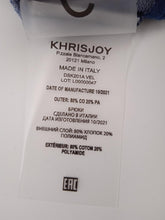 Load image into Gallery viewer, KHRISJOY KIDS Velour Logo Track Pants Cotton Blend Navy Blue 6 Years RRP115
