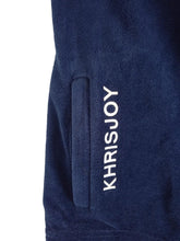 Load image into Gallery viewer, KHRISJOY KIDS Velour Logo Track Pants Cotton Blend Navy Blue 6 Years RRP115
