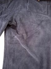 Load image into Gallery viewer, KHRISJOY KIDS Velour Logo Track Pants Cotton Blend Navy Blue 6 Years RRP115
