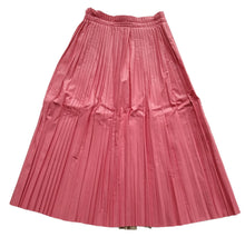 Load image into Gallery viewer, MM6 MAISON MARGIELA KIDS Pleated Skirt Midi Coated Pink 8 Years NEW RRP155
