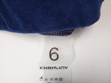Load image into Gallery viewer, KHRISJOY KIDS Velour Hoodie Zip Cotton Blend Ocean Blue 6 Years NEW RRP95
