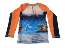 Load image into Gallery viewer, MOLO Nemo Rash Guard UV Swimwear Top Mandarin Multicoloured 2-3 Years NEW RRP30
