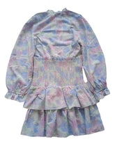 Load image into Gallery viewer, LES COYOTES DE PARIS KIDS Dunica Dress Floral Blue Multi 12 Years NEW RRP110
