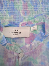 Load image into Gallery viewer, LES COYOTES DE PARIS KIDS Dunica Dress Floral Blue Multi 12 Years NEW RRP110
