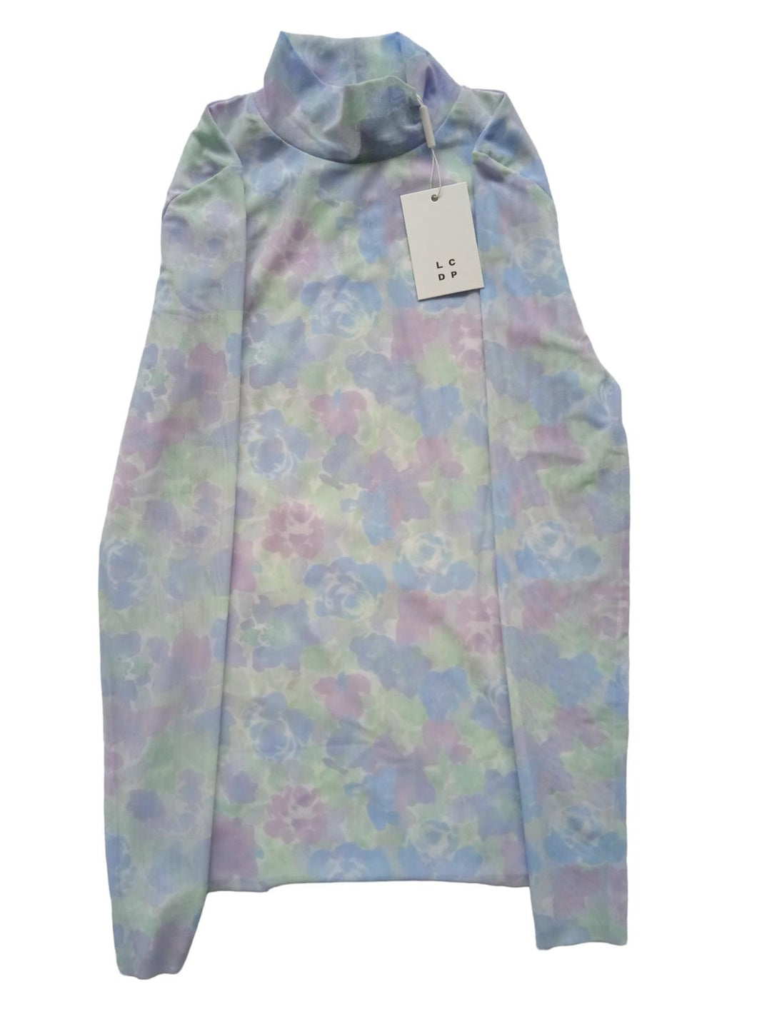 LES COYOTES DE PARIS Girls Blue Floral Long Sleeve Mesh T-Shirt 18 Yrs RRP80 NEW