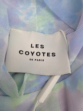Load image into Gallery viewer, LES COYOTES DE PARIS Girls Blue Floral Long Sleeve Mesh T-Shirt 18 Yrs RRP80 NEW
