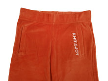Load image into Gallery viewer, KHRISJOY Boys Orange Cotton Blend Velour Logo Print Joggers 6 Yrs RRP115 NEW
