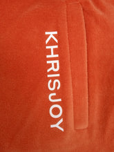 Load image into Gallery viewer, KHRISJOY Boys Orange Cotton Blend Velour Logo Print Joggers 6 Yrs RRP115 NEW
